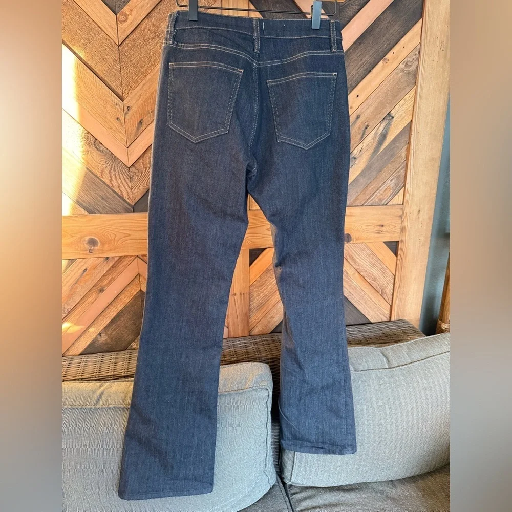 Pilcro Anthropologie Bootcut Jeans Women's Split Front Raw Stretch Denim 28